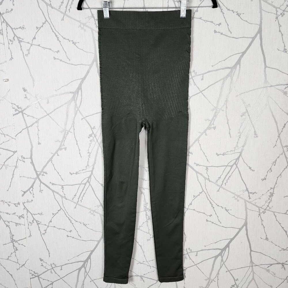 Blanqi Olive Green Everyday Postpartum High Rise Seamless Leggings